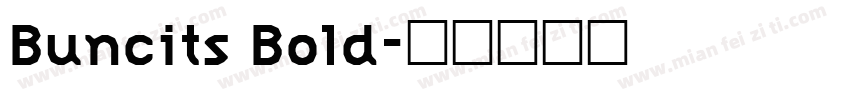 Buncits Bold字体转换